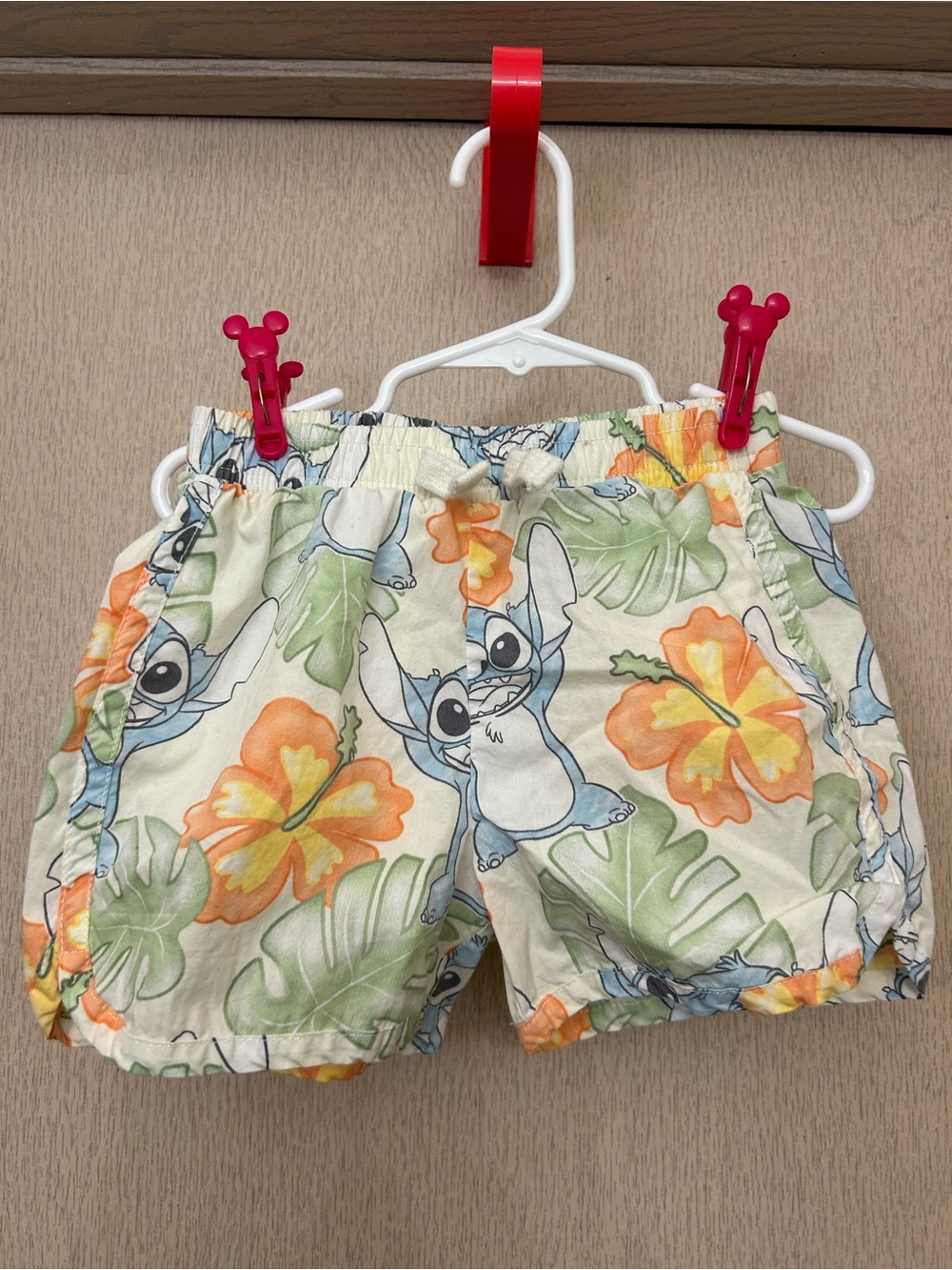 Disney Lilo and Stitch - 100% Cotton Hawaiian Shorts - Size 4T